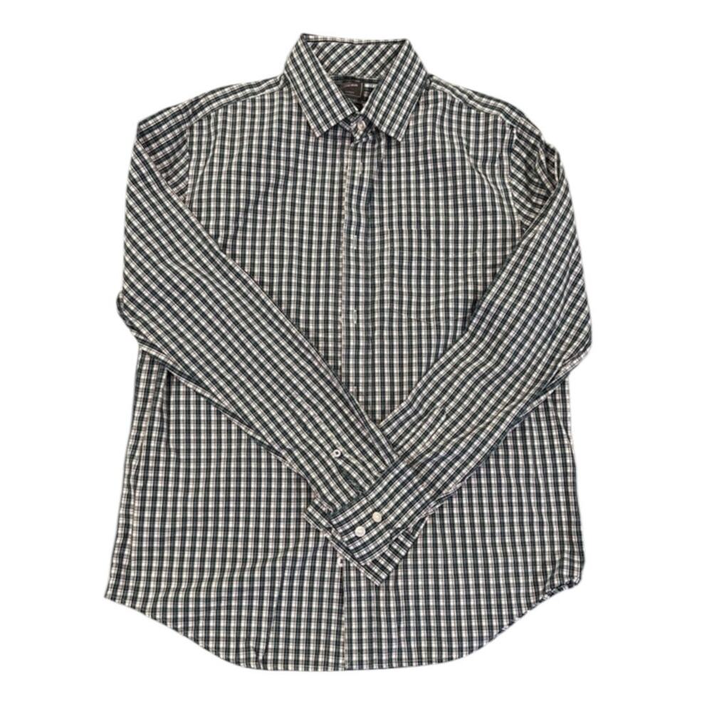 Gap Men's Plaid Long Sleeve Button Down Dress Shirt